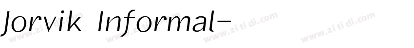 Jorvik Informal字体转换